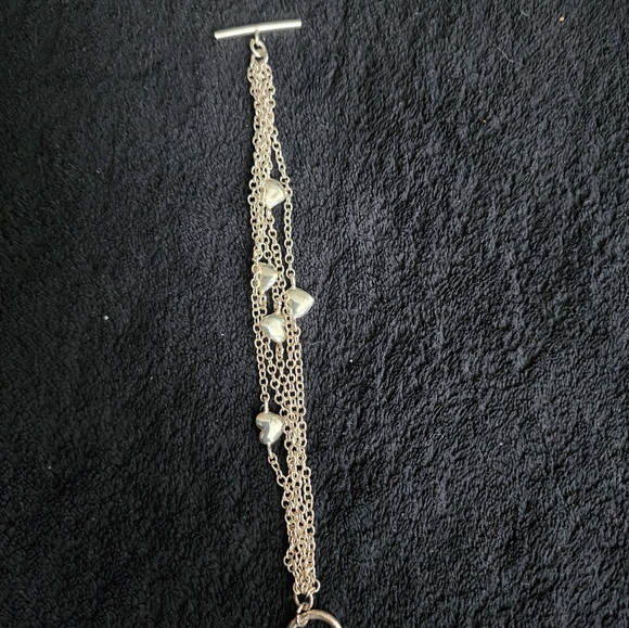 Tiffany&Co. Sterling Silver Multi Strand Puffed Heart bracelet - Picture 6 of 15